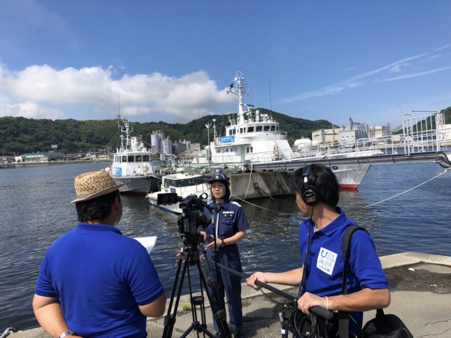 愛媛の海の安全を守る女性海上保安官　安達幸奈さんインタビュー撮影レポート！