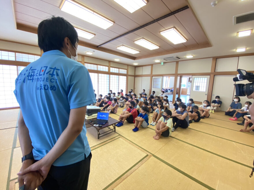 夏・学べ・遊べ　こども冒険学校！2021In中島｜海ごみ授業　