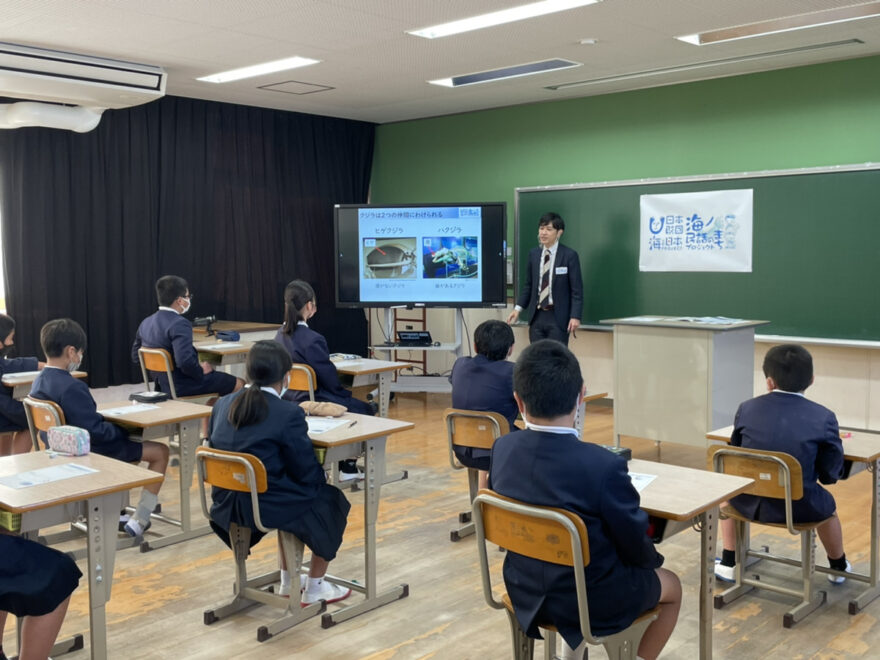 海ノ民話アニメを活用した学校授業を愛媛県今治市内小学校で実施！今後、教育現場での活用促進を目指します！