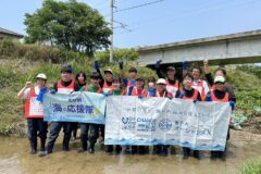 瀬戸内海へのごみの流出を河川で食い止める！愛媛県立松山西中等教育学校「新世界学辞典」と連携し都市河川における清掃実施計画立案と清掃活動を実施しました！