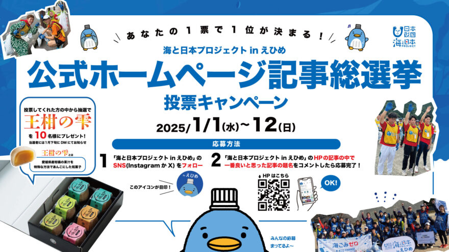 海と日本プロジェクトinえひめHP記事総選挙！豪華賞品が当たるキャンペーンも！