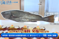 【12月12日テレビ放送のお知らせ】えひめ新たな海飯発掘プロジェクト　BEMAC社員食堂での低利用魚「オオニベ」を使ったメニューの提供をしました！